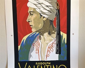 Rudolph Valentino In The Son Of The Sheik Silkscreen Poster