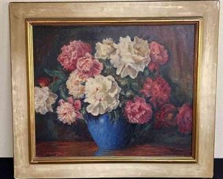 Signed Floral Painting