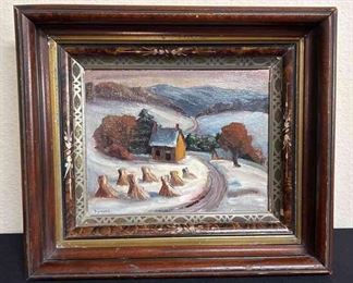 Symons Winter Scene Painting