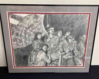 T.B. McDonald Charcoal Drawing