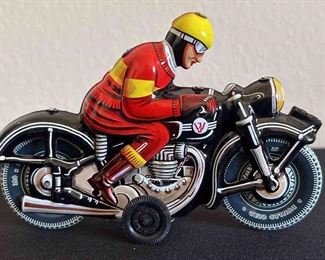 Tin Toy Motor Bike Black