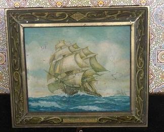 US Frigate Constitution Biscuit Tin