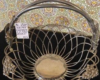 Vintage Godinger Fruit Basket