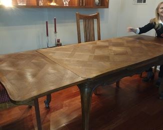 Extended view - Seats 10 people!  $800.    Chairs available, too!