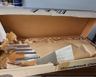 New in Box Metal Pipe WOODSTOCK Wind Chimes  List Price is over $100.,  Here for $50.00