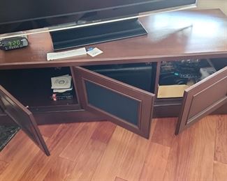 Custom Wood Entertainment TV Stand Cabinet