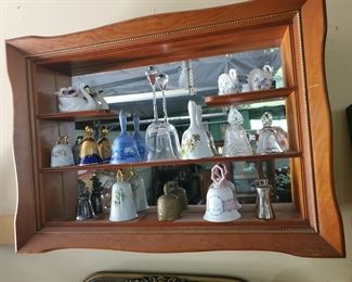 Bell collection and the cutest little mirrored shadowb box shelf 