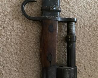 close up of the saber 