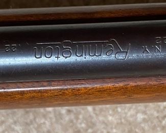 closeup of the remington 