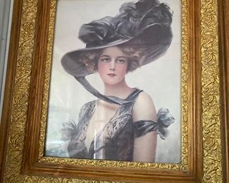 Gorgeous mint victorian ornate gilded frame 