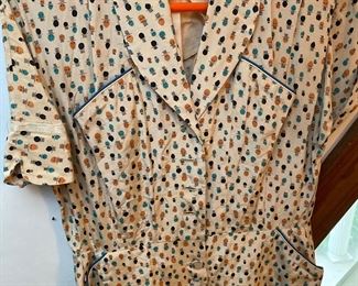 Vintage 1940's silk dress 