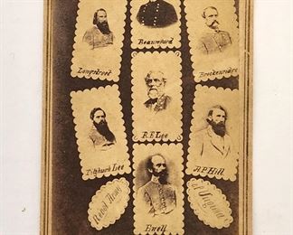 Three Confederate Army Officers CDV Photographs