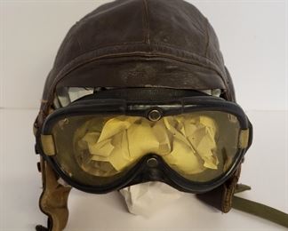WW2 aviators helmet (one of three in the auction)
