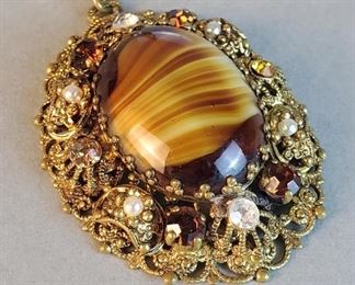 West Germany Tiger Eye Necklace
