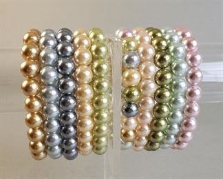 KJL Simulated Pearl Bracelets