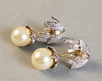 Camrose & Kross Simulated Pearl Earrings
