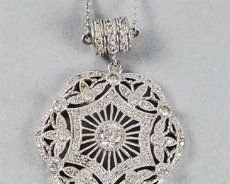Joseph Esposito Sterling CZ Necklace