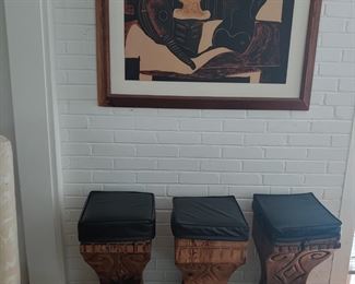 Witco tiki bar stools 250..ea