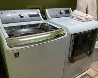 GE Oversized Self Dispensing Washer w/ Ovesized Dryer - SOLD