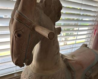 One is a Kind Hand Carved, Hand Painted Rocking Horse!