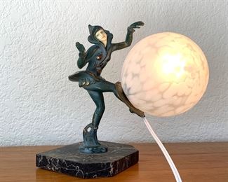 Gerda Gerdago Art Deco Harlequin Lamp