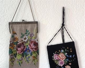 Gorgeous Vintage Beaded Purse * Hillard & Hanson Vintage-Like Black Purse