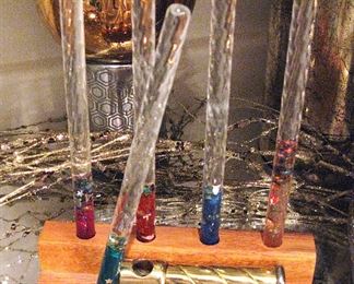 Vintage Kaleidoscope Glass Wands