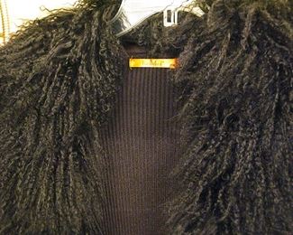 Long Sweater with Mongolian Lamb Fur