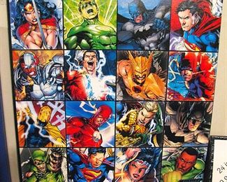 DC  Justice League Collage Square Canvas