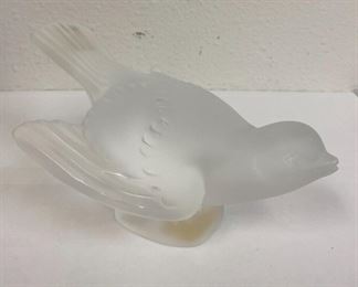 RC6138 Lalique Frosted Crystal Bird Decoration https://www.ebay.com/str/agesagoestatesales