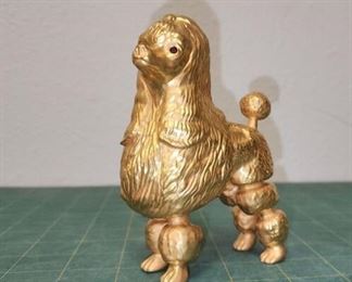 RC9046 Boehm Gem Gold 400 Collection Gold Porcelain Poodle w Ruby Eyes https://www.ebay.com/str/agesagoestatesales