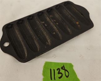 Lot 1138 - Griswold Small Cast Iron Cornbread