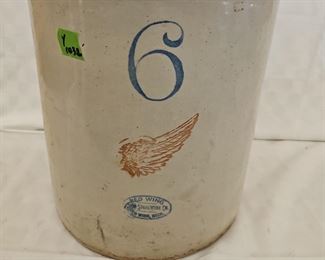 Lot 1032 - #6 Red Wing Crock