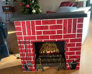 A Vintage Favorite of Christmas Past time Electric Fire place this one and another in the original box available