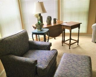 Arm Chair and Ottoman