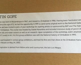 More Information on Justin Gope