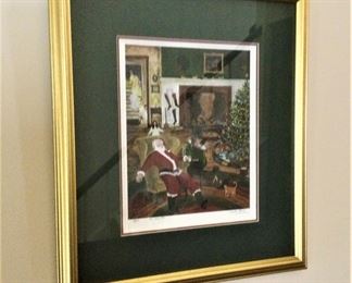 Lithograph  "40 Winks"    Artist Will Moses