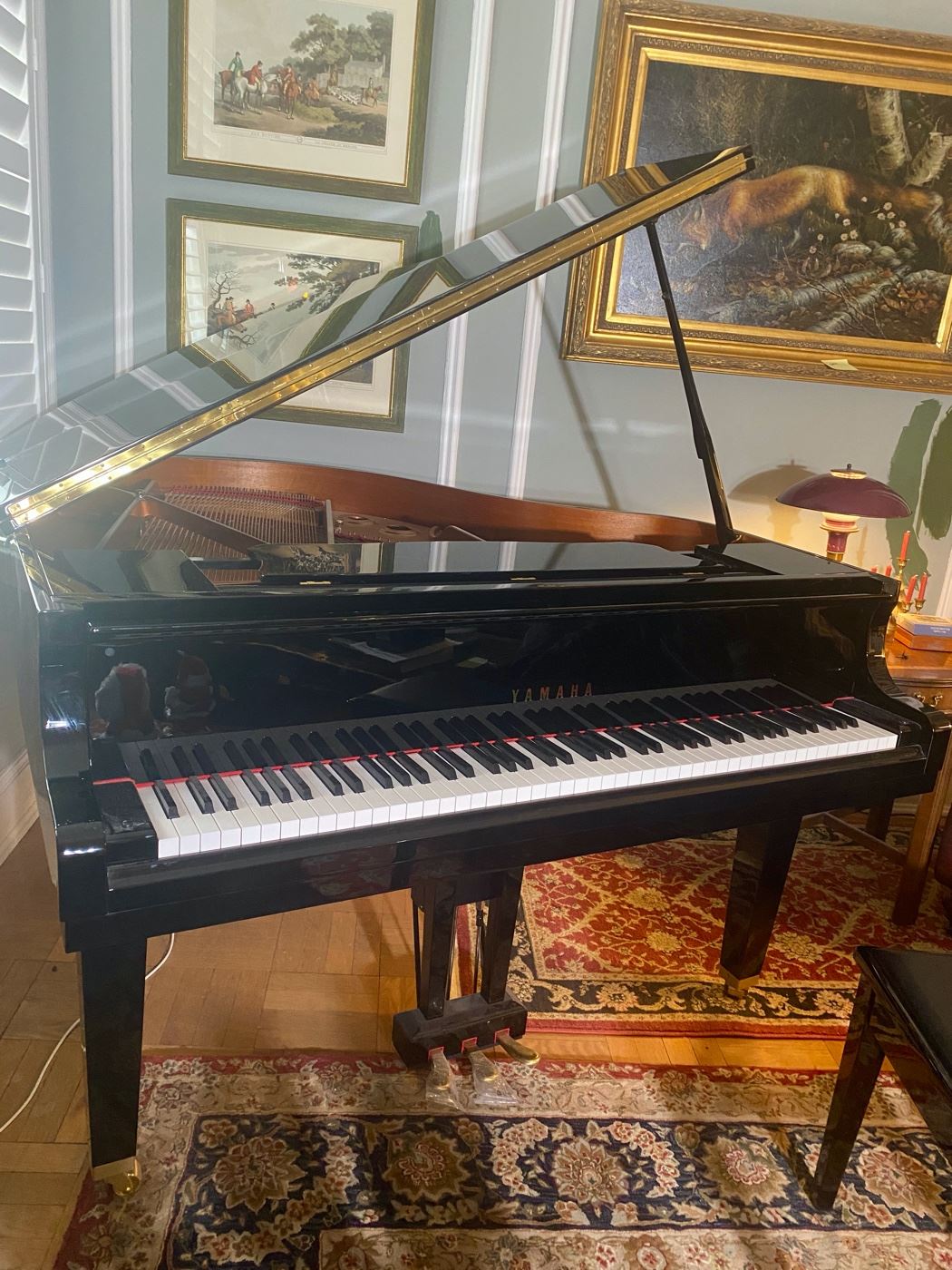 Absolutely Gorgeous Like New Acoustic Grand  Yamaha Disklavier DGB 1 K  Player Piano Enspire ST Polished Ebony #J3785910  Includes  Bench , Headphones  Purchased  7 /14 2021    for $23,000 Offering for  17, 475      This is like Perfectly  New,  Plastic is still on the Pedals    You can Purchase now ! Call 314 494 7222