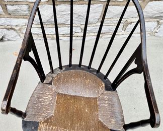 Antique Windsor style  Chair Rush Seat    $74