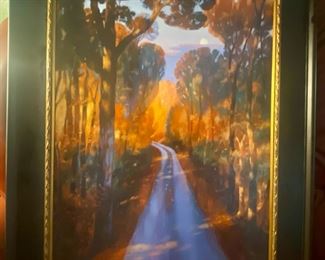 SOLD   Bryan Hayes  Studio   "Our Road" numbered 18/ 200 inside 16 x 24 Inside Frame    $225
