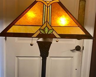 SOLD Faux Stained Glass Floor Lamp  $95
