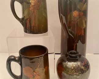 SOLD ALL Mugs  Weller Pottery   $32 each      Vase $38