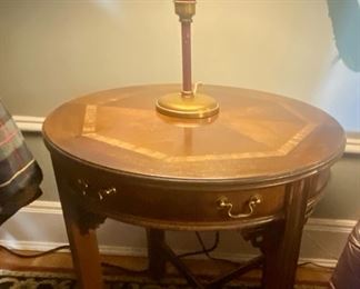 SOLD  Classic Round Table with Drawer
