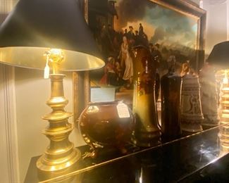 SOLD Lamps    Steiffel Heavy Brass Lamps   $124 each