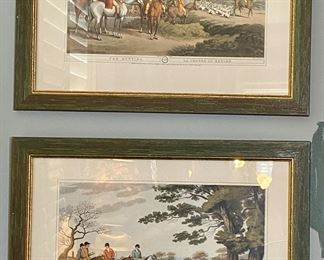    $115     Each  4 Hunt Scenes London Framed 21x 17 after William Samuel  Howitt   British    1765 1822