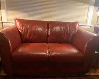 $225  no tears great condition    2 Seater Rolled Arm  68 1/2 " long  33 " deep 29 1/2 " to arm 
