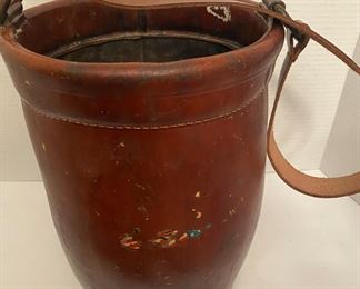 Vintage Heavy Leather Fireman's Bucket     $174