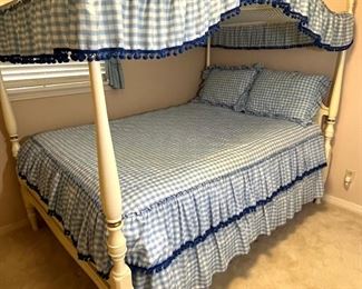 Vintage Style French Provincial Canopy Bed
