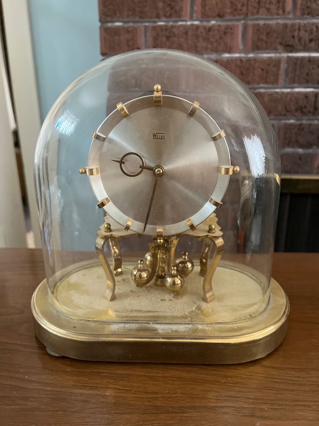 Anniversary Clock with glass dome