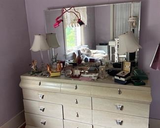 Mid Century Like New Dresser with Mirror